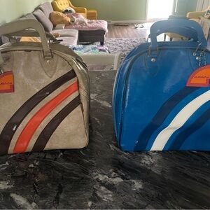 2 vintage bowling bags